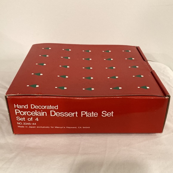 Mervyn Hand Decorated Porcelain Dessert Plate Set - Picture 2 of 5